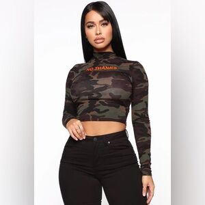 Fashion nova “No thanks” shirt